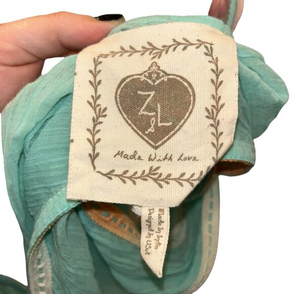 Z&L turquoise orange tie dye trim tassel tunic cover up dress bohemian m… - Picture 2 of 6